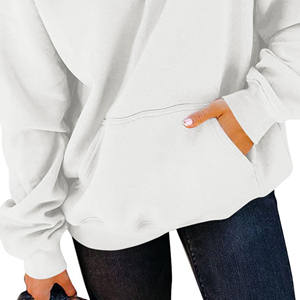 Fabrication de sweats à capuche 100% coton à épaules tombantes pull unisexe personnalisé poids lourd surdimensionné broderie sweat à capuche tricoté sweat-shirt - Product Image 2