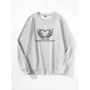 Sudaderas con estampado informal de manga larga, jersey para mujer, Top deportivo de gran tamaño, sudaderas para hombre - Product Image 4