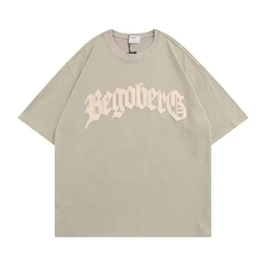 เสื้อยืดผู้ชายไซส์ใหญ่ ผ้าฝ้าย 100% คุณภาพสูง ทรงพัฟ ไหล่ตก รับสกรีนโลโก้ หนัก 300 กรัม สไตล์วินเทจ คอกลม จากผู้ผลิต - Product Image 3