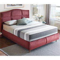 Cadre de lit en métal antibactérien sur mesure avec tête de lit de rangement pour chambre à coucher, école, hôpital, hôtel, dortoirs - Fabricant turc