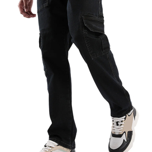 Wholesale New Arrival Straight Men Denim Jeans Streetwear <b>Sweet</b> Winter Solid Quick-Dry Breathable Cotton Pants Supplier - Product Image 4