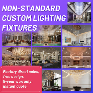 Luminaire de salle à manger moderne en forme de grande <span class=keywords><strong>fleur</strong></span> LED pour plafond en verre, lampe pour villa, salon, escalier personnalisé - Product Image 5