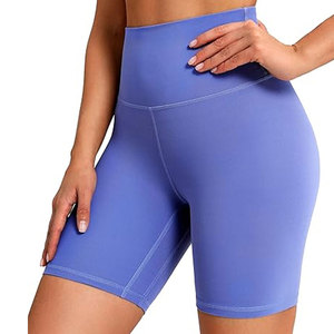 Bulk Supply Best Quality Scrunch <b>Booty</b> Shorts Solid Color High Waist Fitness Women's Shorts For Online Sale - Product Image 1