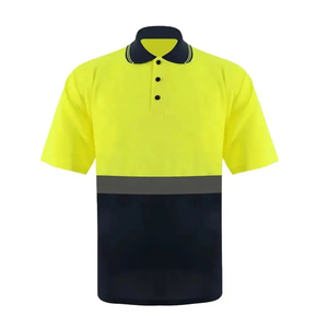 Wholesale Hi Vis Security Work Construction Reflection Safety High Visibility <b>T</b>-<b>shirts</b> Reflective <b>Shirt</b> - Product Image 1