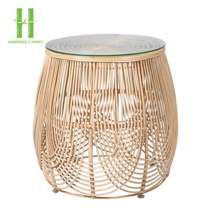 Mesa de Centro Moderna de Ratán Natural de Diseño Único, Calidad Premium, Hecha a Mano para Decoración de Sala de Estar, de Vietnam - Product Image 1