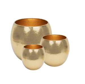 Juego de Jarrones de Flores de Aluminio Martillado de Lujo, Acabado Plateado Metálico Moderno, Centro de Mesa Decorativo para Bodas, Ecológico - Product Image 6