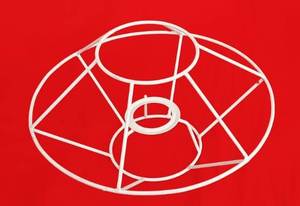 Marco de Anillo para Pantalla de Lámpara Tradicional de Metal con Recubrimiento en Polvo para Manualidades y Proyectos de Iluminación - Product Image 2