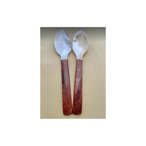 INCREÍBLE JUEGO DE CUCHARAS DE NÁCAR-GRABADO DE CUCHARILLA DE ALTA CALIDAD CON DISEÑO REAL BAJO COSTO - Product Image 4