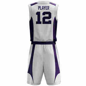 Vente en gros 2025 Ensembles de maillots de basket-ball pour adultes de haute qualité Logo personnalisé Respirant 100% polyester Sans manches Uniformes toutes saisons - Product Image 3