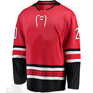 Maillot de hockey pour homme adulte sur mesure, respirant, de haute qualité, 100% polyester, impression par transfert thermique, tissu 300g, séchage rapide, personnalisé - Product Image 1