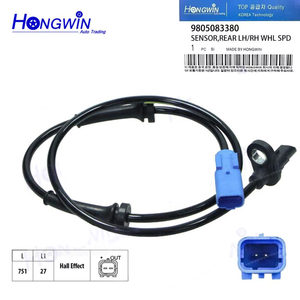 9805083380 V42-72-0056 Sensore ABS di Velocità Ruota Posteriore Sinistro e Destro per <span class=keywords><strong>CITROEN</strong></span> <span class=keywords><strong>C3</strong></span> <span class=keywords><strong>AIRCROSS</strong></span> C4 CACTUS PEUGEOT 2008 VAUXHALL - Product Image 1