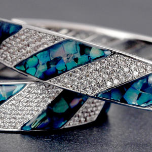 Boucles d'oreilles en Zircon cubique pour femmes, en laiton, cuivre, émail, bijoux, accessoires, livraison directe, personnalisées - Product Image 6