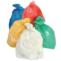 Vente en gros de sacs poubelle en plastique LDPE biodégradables de grande, moyenne et petite taille, couleur et taille personnalisées