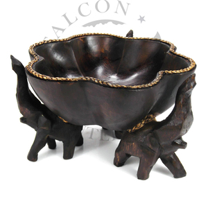 Cuencos de lujo modernos de acero inoxidable hechos a mano Falcon International, motivos Vintage únicos para plato de comedor elegante - Product Image 6