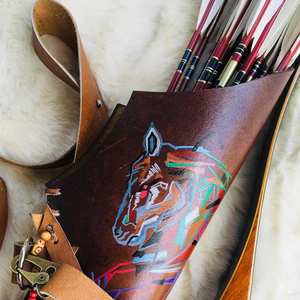 Sacoche de chasse en cuir classique, design intemporel, impression de logo personnalisée, haute qualité, taille sur mesure, couleur et design personnalisables - Product Image 5