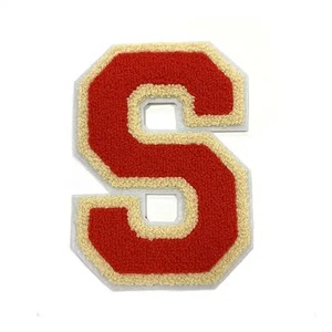 Patchs de broderie de haute qualité lettre chiffres arabes 0-9 pour patch de vêtements avec crochet et boucle pour la décoration - Product Image 1