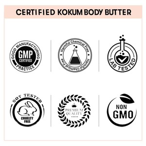 Vente en gros de beurre corporel Kokum aux herbes OEM pour la revente de beurre de karité en vrac crème et lotion éclaircissante réparation apaisante éclaircissante - Product Image 5