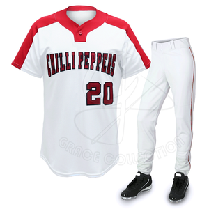Ensemble de maillots de baseball professionnel de meilleur matériel pour les ensembles d'uniformes de baseball à bas prix de style personnalisé - Product Image 1