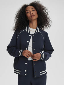 Chaqueta de béisbol Jepson Club Varsity para mujer de primera calidad, Chaqueta corta de lana y Letterman para mujer - Product Image 2