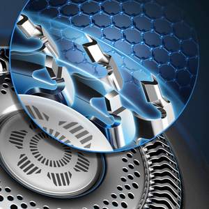 Afeitadora Eléctrica Inteligente para Uso en Seco y Húmedo con Cuchillas Triples y Dobles, Resistente al Agua IPX7, Cuchillas Rotatorias y de Lámina de Repuesto - Product Image 4