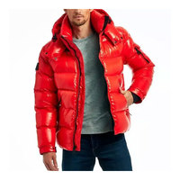 2023 personnalisé OEM hiver vers le bas manteau surdimensionné bouffant bulle veste pour hommes avec col montant en gros usage extérieur