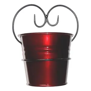 Jardinière murale à l'aspect moderne, faite à la main et personnalisée, durable, en métal, parfaite pour la décoration intérieure. - Product Image 1