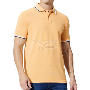 Jersey de algodón/Spandex para hombre, camiseta de golf para Polo, diseño personalizado, logotipo de tu propia marca, venta al por mayor, novedad - Product Image 1