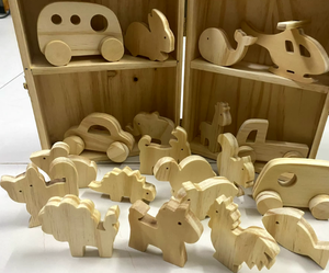 JOUET ANIMAL EN BOIS POUR ÉDUCATION POUR ENFANTS CONCEPTIONS CLASSIQUES JOUET MONDE EN BOIS DE JOUETS ANIMAUX EN BOIS - Product Image 3