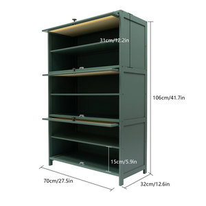 ตู้เก็บรองเท้าไม้ไผ่7ชั้นสำหรับห้องนั่งเล่น - Product Image 4