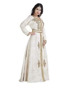Moroccan Islamic <b>Kaftan</b> Beach Fancy Modern Floor Length Long Sleeve For <b>Women</b> <b>Dress</b> - Product Image 2