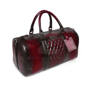 Prix bon marché d'usine sacs de voyage en cuir écologique avec fermeture à glissière couleurs personnalisées et haute qualité - Product Image 3