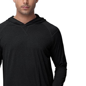 Sweat à capuche noir respirant léger et performant pour la pêche, UPF 50, manches longues, vêtements d'extérieur - Product Image 4