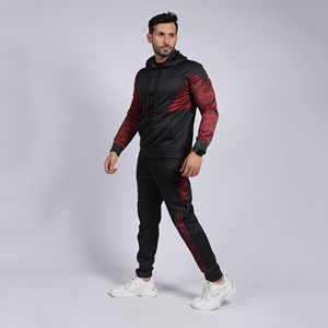 Men Streetwear Pullover Hoodie <b>Sweatpants</b> <b>Set</b> 100% Bamboo Fiber Breathable Lightweight Quick Dry Fashion Tracksuit Jogger <b>Sets</b> - Product Image 1