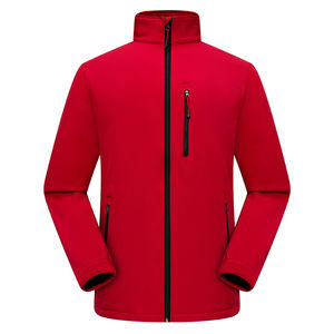 Vente de gros Vestes softshell de sport personnalisées pour hommes Manteaux gris de camping en plein air Veste softshell imperméable thermique avec capuche - Product Image 2