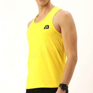 Hecho en el mejor material Camiseta sin mangas para hombre Diseño de logotipo personalizado Camiseta sin mangas Venta caliente Camiseta sin mangas al mejor precio - Product Image 3