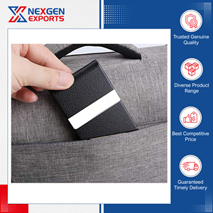 Tarjetero Magnético de Cuero PU Genuino de Calidad Excepcional, Disponible en Stock, para Compradores al por Mayor, Precios Directos de Fábrica, Nexgen - Product Image 6