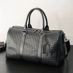 Bolsa de Viaje de Cuero 2024 para Hombre y Mujer, Bolsa de Equipaje de Mano, Bolsa de Viaje Masculina de Gran Capacidad - Product Image 2