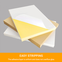 Papier autocollant transparent imprimable A4, feuilles d'étiquettes autocollantes pour imprimante jet d'encre et laser