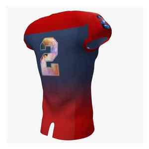 Maillot de football américain ample, élégant, personnalisé, entièrement brodé et sublimé avec des techniques d'impression - Product Image 6