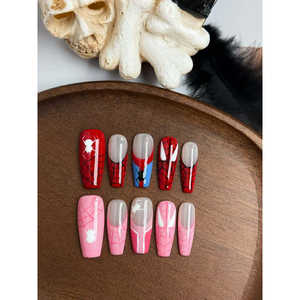 <b>Spider</b> Duo Press-on Nail Art Elegant Design for Nail Enhancement - Product Image 3