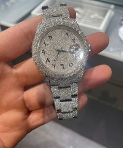 Montre mécanique automatique en diamant Boîtier élégant en acier inoxydable Épaisseur 5mm Affichage à pointeur Luxe 46mm - Product Image 2