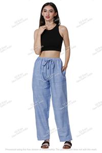 Conjunto de pijama de algodón nepalí azul verde para mujer, ropa de dormir tribal étnica cómoda y ropa de descanso, estilo diario Sexy para el verano - Product Image 2