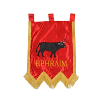 Ordre en gros du drapeau et des bannières de l'étoile de l'Est avec des accessoires d'affichage maçonniques d'artisanat brodé