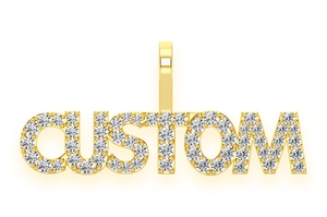 Collier avec pendentif lettre personnalisé, moissanite glacée, plaqué or, hip hop, charme initial personnalisé, bijoux en gros - Product Image 5