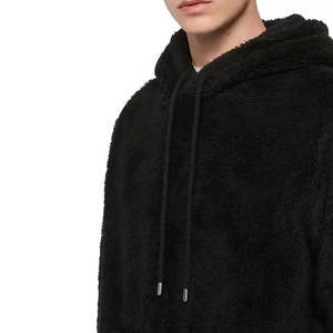 Pull à capuche en polaire Sherpa personnalisé pour hommes, léger et chaud pour l'hiver, design surdimensionné avec col à capuche confortable - Product Image 5