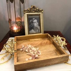 ถาดไม้ขนาดใหญ่เอนกประสงค์สำหรับเสิร์ฟอาหาร งานเลี้ยง ใช้ในห้องน้ำ และบนโต๊ะอาหาร - ชั้นเดียว ยั่งยืน - Product Image 2