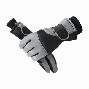 Direct Factory Custom Made Leather Ski Gloves Breathable Sports Winter Gloves <b>Thermal</b> <b>Water</b> Resistant Customizable for - Product Image 1