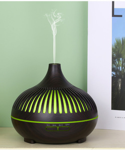 500ml Wood Grain Ultrasonic <b>Essential</b> <b>Oil</b> <b>Diffuser</b> with Remote Control Adjustable Mist and Multicolor Lights - Product Image 6