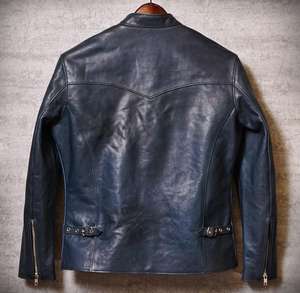 Chaqueta Bomber de cuero de longitud completa para hombre personalizada de calidad superior Cuero Premium de alta calidad - Product Image 5