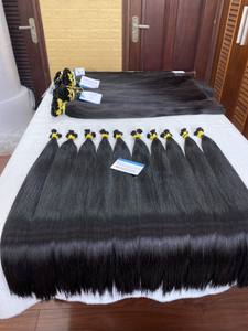 Haute qualité 100% brut vierge vietnamien en vrac cheveux lâche vague profonde Style Double trame Remy gros haute qualité naturel droit - Product Image 6